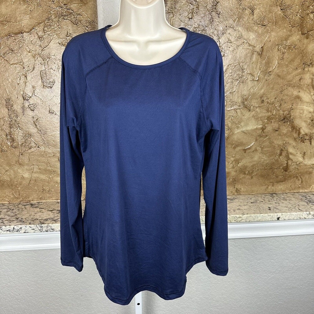 Vera‎ Bradley Soft Long Sleeved Shirt Top Blouse Navy Blue Women’s Size Large L